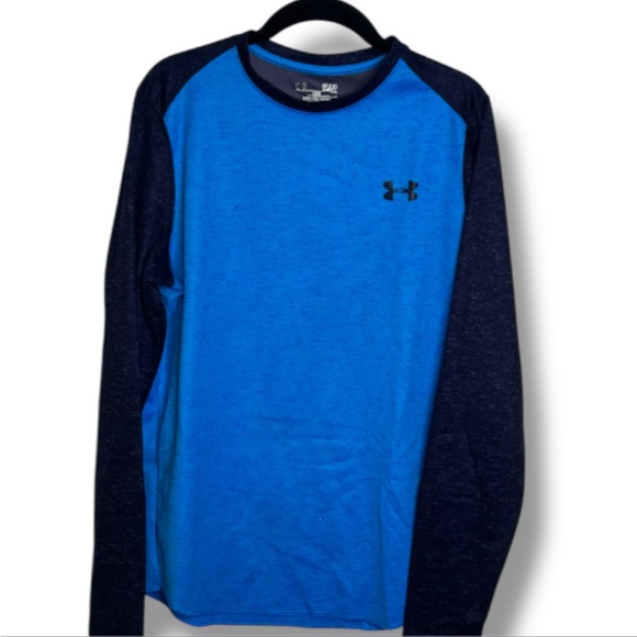 Under Armour Men's Two-Tone Blue Long Sleeve Tee size Medium - Picture 1 of 5